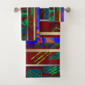Afrocentrische Abstracte symbolen Bad Handdoek (Insitu)