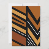 Afrocentrische Afrikaanse  Uitnodiging (Achterkant)