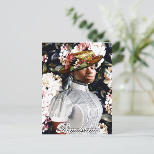 Afrocentrische ansichtkaart briefkaart (Staand voorkant)