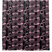 Afrocentrische Art Deco Harlem Renaissance Douchegordijn (Voorkant)