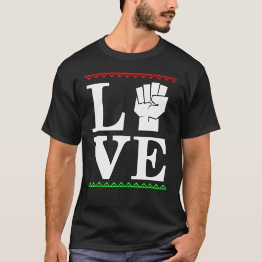 Afrocentrische Back Pride Gelijkheid T-shirt (Voorkant)