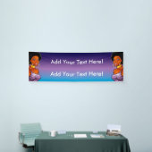 Afrocentrische banner van 2,5 x 8 inch (Beurs)