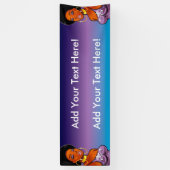 Afrocentrische banner van 2,5 x 8 inch (Verticaal)