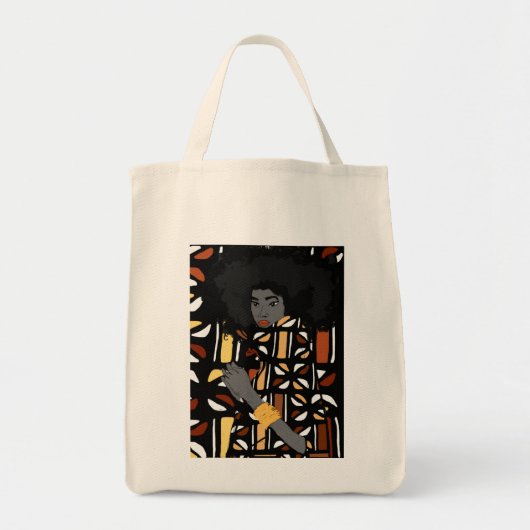 Afrocentrische Canvas tas (Voorkant)