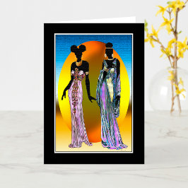 Afrocentrische Culturele Ceremonie • Wenskaart Kaart