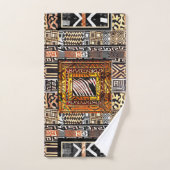 Afrocentrische geometrie: culturele flair bad handdoek (Handdoek)