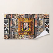 Afrocentrische geometrie: culturele flair bad handdoek (Handdoek)