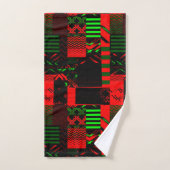 Afrocentrische geometrische print bad handdoek (Handdoek)