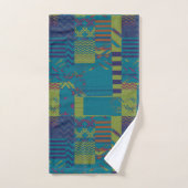 Afrocentrische geometrische print  bad handdoek (Handdoek)