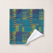 Afrocentrische geometrische print  bad handdoek (Wasdoekje)