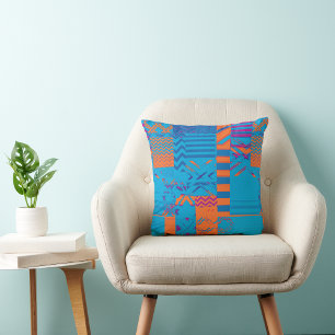 Afrocentrische geometrische print • Multicolor Erf Kussen