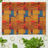 Afrocentrische geometrische print theedoek (Gevouwen)