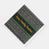 Afrocentrische gezinshereniging servet (Hoek)