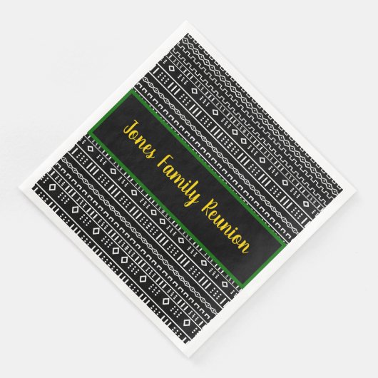 Afrocentrische gezinshereniging servet (Hoek)