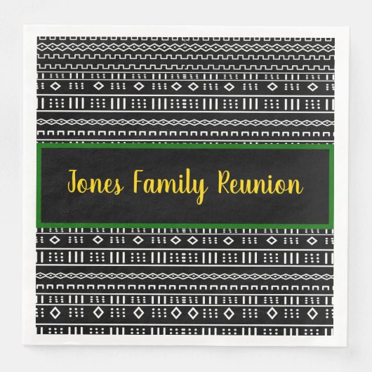 Afrocentrische gezinshereniging servet (Voorkant)