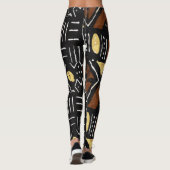 Afrocentrische grafische afdruk leggings (Achterkant)
