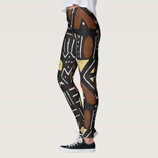 Afrocentrische grafische afdruk leggings (Links)