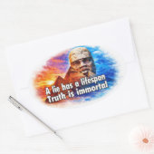 Afrocentrische grootheid citaat ovale sticker (Envelop)