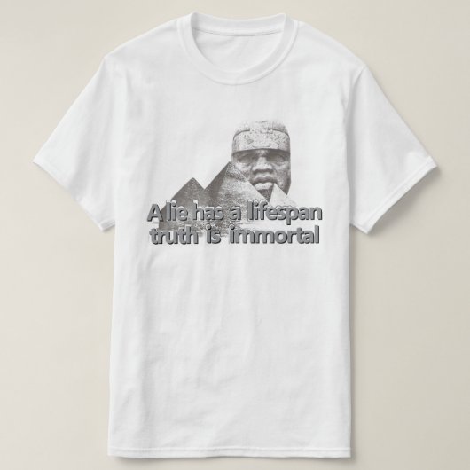 Afrocentrische grootheid citaat t-shirt (Design voorkant)