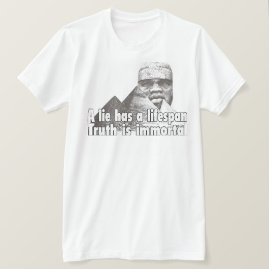 Afrocentrische grootheid citaat t-shirt (Design voorkant)