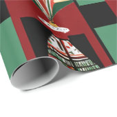 Afrocentrische Kerstmis Naadloos Cadeaupapier (Rol Hoek)