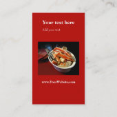 Afrocentrische "Koele schil": Cook Cafe Bistro Cat Visitekaartje (Achterkant)