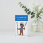 Afrocentrische "Koele schil": Cook Cafe Bistro Cat Visitekaartje (Staand voorkant)