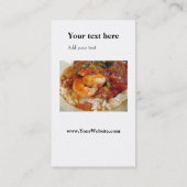 Afrocentrische "Koele schil": Cook Cafe Bistro Cat Visitekaartje (Achterkant)