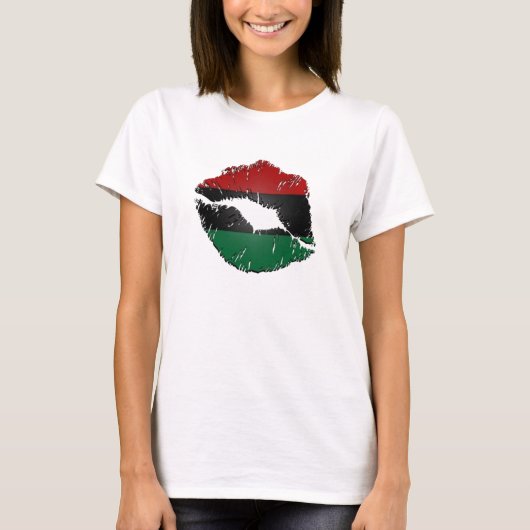 Afrocentrische lips T-shirt (Voorkant)