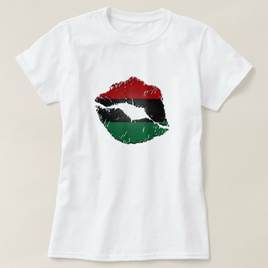 Afrocentrische lips T-shirt (Design voorkant)