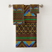 Afrocentrische proefdoekset voor proefmodel bad handdoek (Insitu)