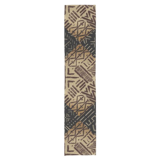 Afrocentrische rustieke patina korte tafelloper (Voorkant)