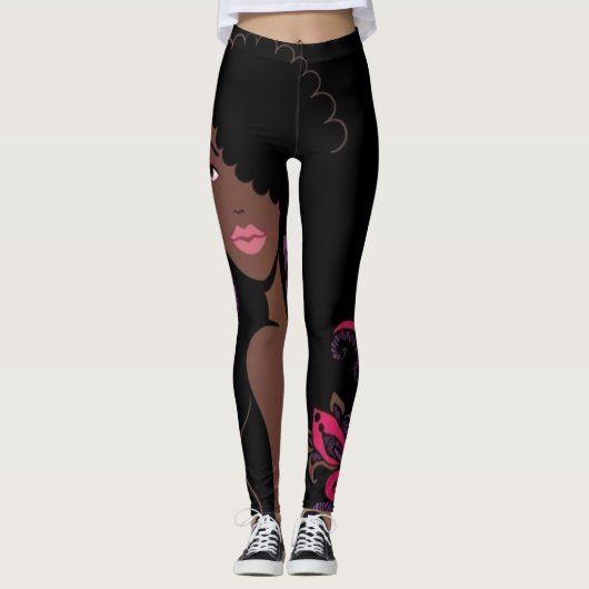 Afrocentrische schoonheidsLeggings Leggings (Voorkant)