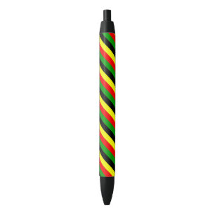 Afrocentrische strepen zwarte inkt pen