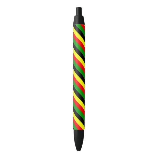 Afrocentrische strepen zwarte inkt pen (Voorkant Verticaal)