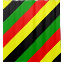 Afrocentrische strips douchegordijn