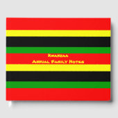 Afrocentrische strips gastenboek (Voorkant)