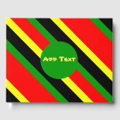 Afrocentrische strips gastenboek (Voorkant)