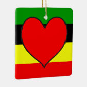 Afrocentrische strips keramisch ornament (Rechts)