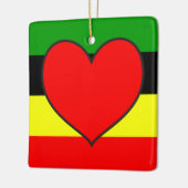 Afrocentrische strips keramisch ornament (Links)