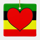 Afrocentrische strips keramisch ornament (Achterkant)