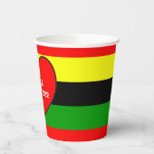 Afrocentrische strips papieren bekers (Links)