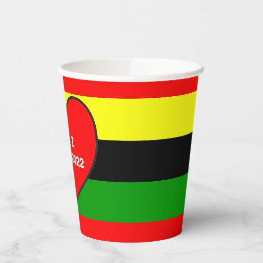 Afrocentrische strips papieren bekers (Links)