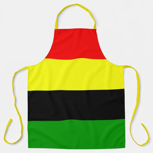 Afrocentrische strips schort (Voorkant)