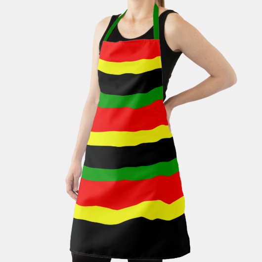 Afrocentrische strips schort (Insitu)
