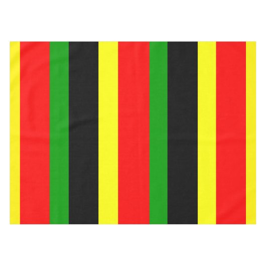 Afrocentrische strips tafelkleed (Voorkant (Horizontaal))