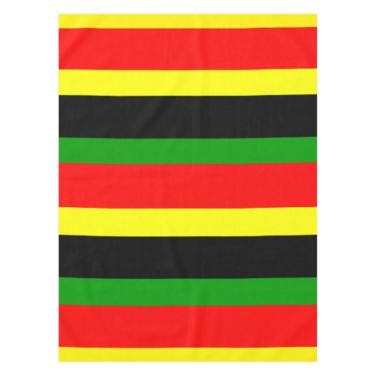 Afrocentrische strips tafelkleed (Voorkant)