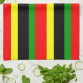 Afrocentrische strips theedoek (Gevouwen)