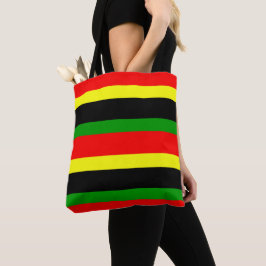 Afrocentrische strips tote bag