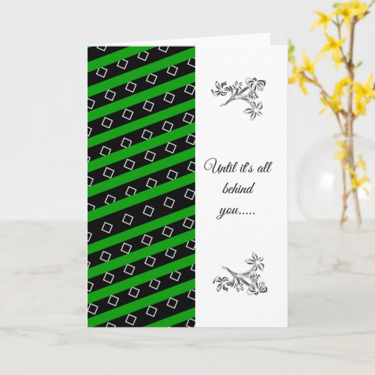 Afrocentrische sympathie-expressie kaart (Gele Bloem)